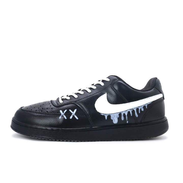 Nike Nike Court Vision 1 Skateboard Shoes Men's Low Top Black/White/Blue