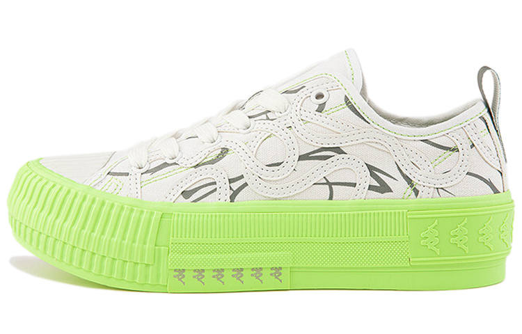 Kappa Low top Skateboard Shoes Unisex White Green