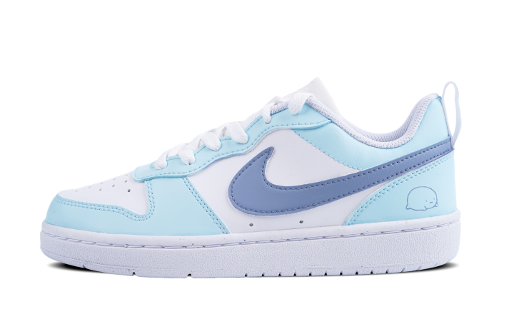 Nike Nike Court Borough Low top Skateboard Shoes Women's White Blue