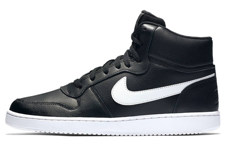 Nike Nike EBERNON Mid top Skateboard Shoes Men's Black White