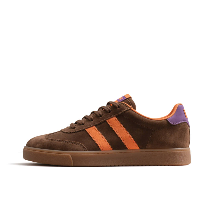 XIANGSU Breathable Impact Resistance Breathable Impact Resistance Low top Skateboard Shoes Women's Orange Brown