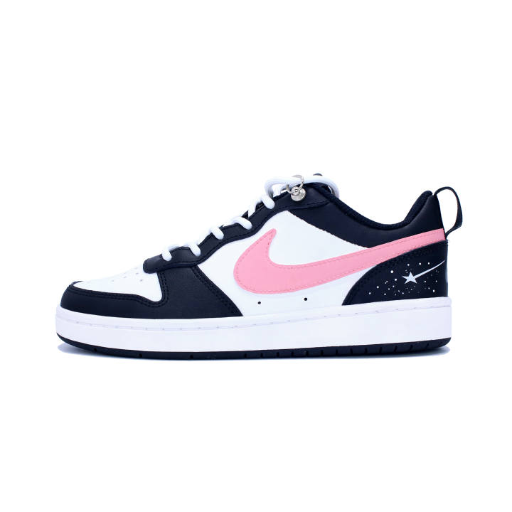 Nike Nike Court Borough Skateboard Shoes Women's Low Top Black/Pink/White