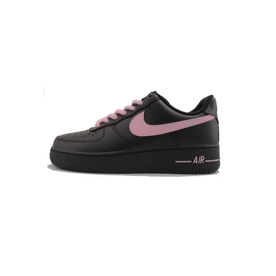 Nike Nike Air Force 1 Berlin Girlish Slip Resistant Low top Skateboard Shoes Unisex Black Pink