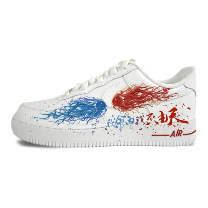 Nike Nike Air Force 1 Abrasion Resistant Low top Skateboard Shoes Men's White