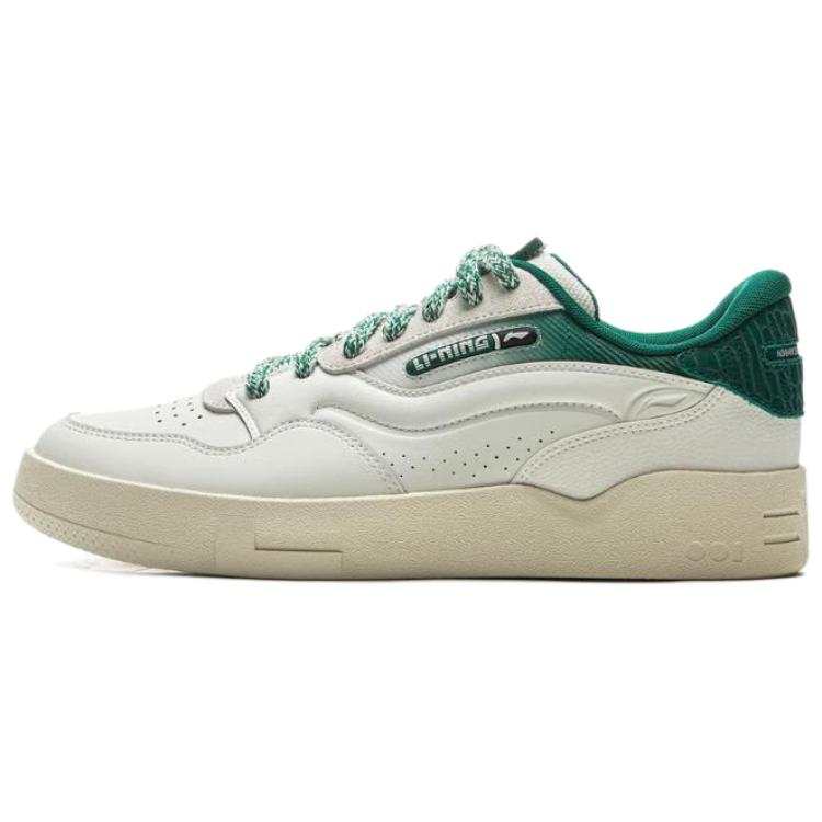 Li-Ning Li Ning 001 BTC 2 Coverage Slip Resistant And Abrasion Resistant Low top Skateboard Shoes Unisex White Green