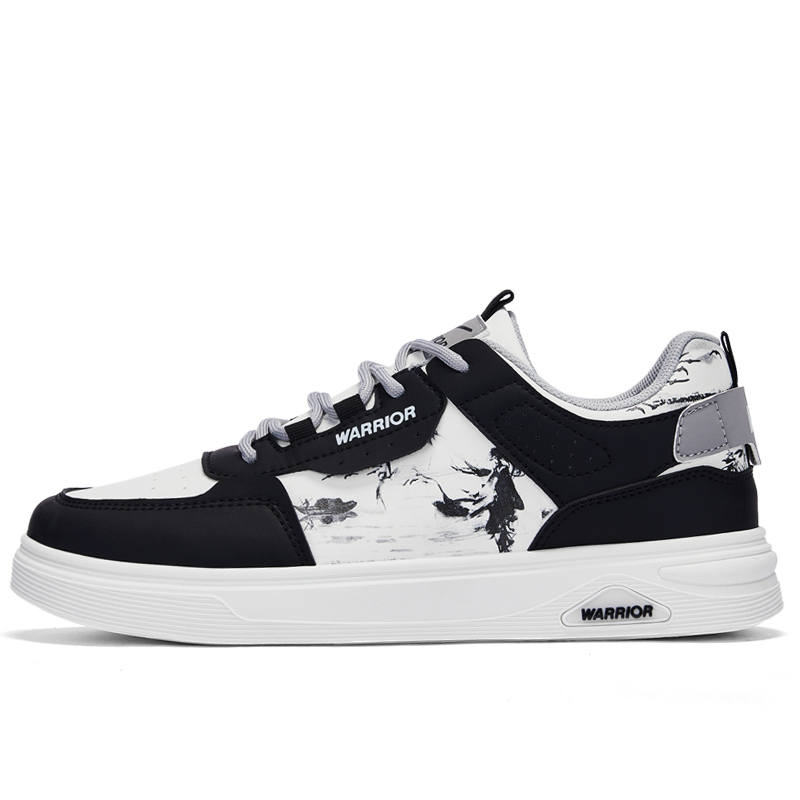 WARRIOR WARRIOR Skateboard Shoes Men's Low Top Black/White