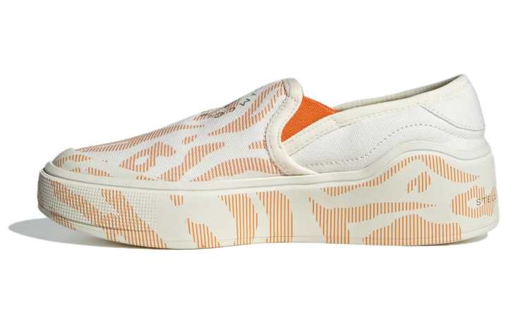 Adidas Adidas By Stella McCartney Court Slip On 'White Orange' Women's
