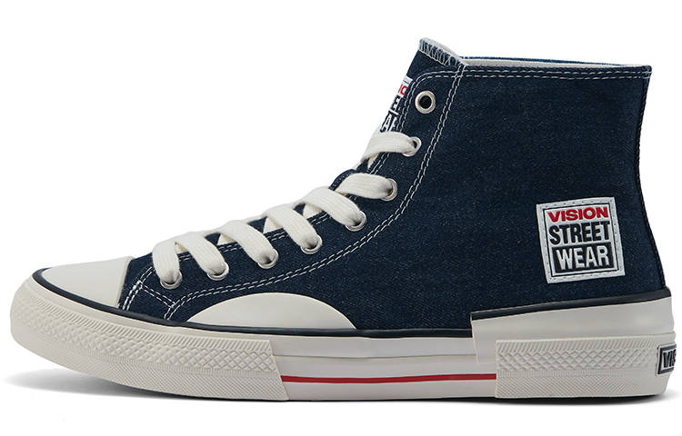Vision Street Wear Canvas Hi Canvas Breathable Lightweight Breathable And Lightweight High top Skateboard Shoes Unisex