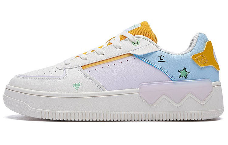 361° Low top Skateboard Shoes Women's White Pink Blue