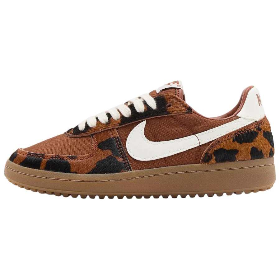 Nike Nike Field General Leather, Textile Slip Resistant Abrasion Resistant Skateboard Shoes Women's Brown