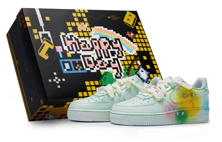 Nike Nike Air Force 1 07 811 Manufacturing, Green Grape Gummies, Special Shoe Box Slip Resistant Abrasion Resistant