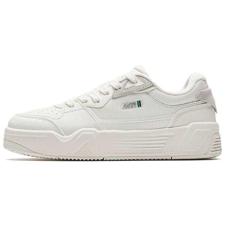 Anta C37 Series Slip Resistant Abrasion Resistant Low top Skateboard Shoes Women's Ivory White