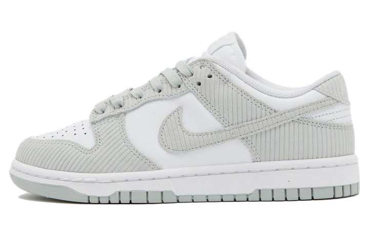 Nike Nike Dunk 'Grey Corduroy' Abrasion Resistant Breathable Low top Skateboard Shoes Men's Gray White