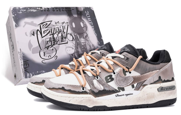 Nike Nike Full Force Da Vinci Custom, Box, Charred Soil Cushioning Abrasion Resistant Cushioning, Wear Resistant Low top