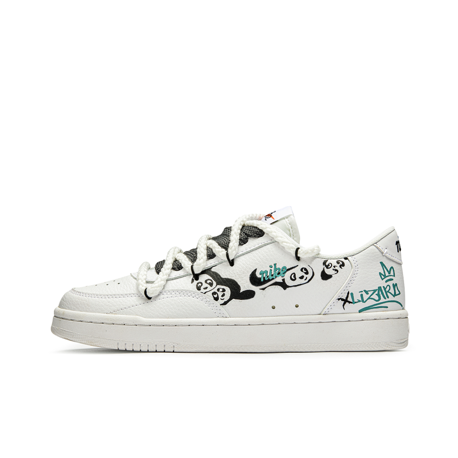 Nike Nike Court Vintage Freedom Panda, Panda Amusement Park Slip Resistant Slip Resistant Low top Skateboard Shoes Women's