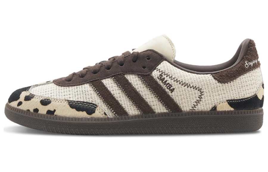 Adidas Originals x Notitle Samba Comfortable Low top Skateboard Shoes Unisex Beige Brown Black