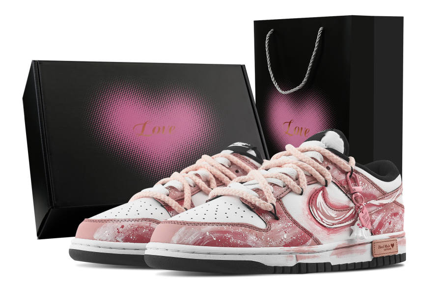 Nike Nike Dunk Heartbeat Colored Glaze, Heart Box Slip Resistant Abrasion Resistant Low top Skateboard Shoes Unisex