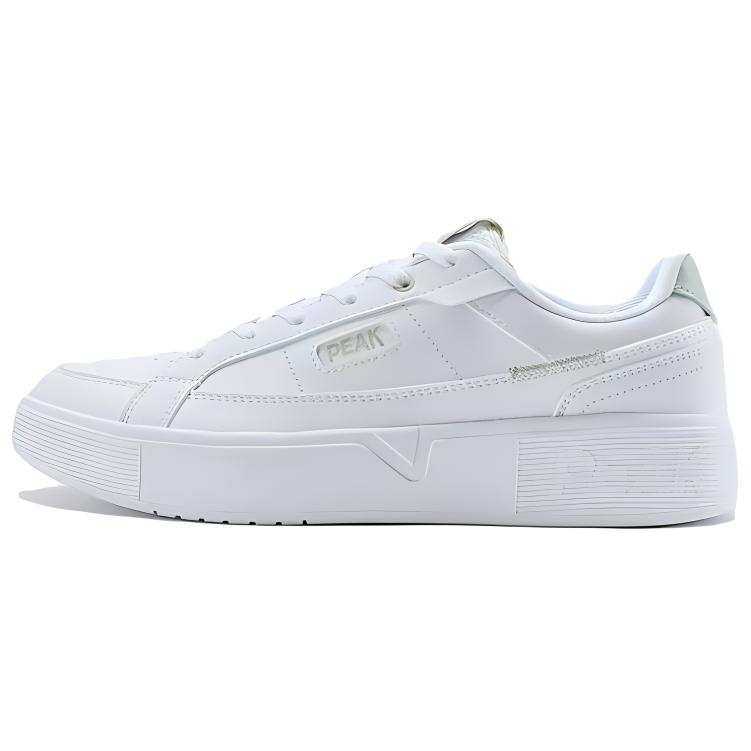 PEAK Comfortable And Breathable Slip Resistant Abrasion Resistant Low top Skateboard Shoes Women's White