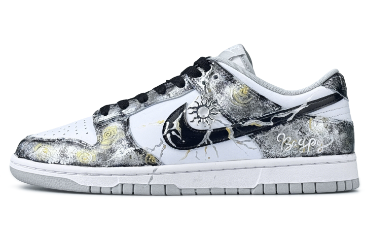 Nike Nike Dunk Abrasion Resistant Abrasion Resistant Low top Skateboard Shoes Men's Black Gray