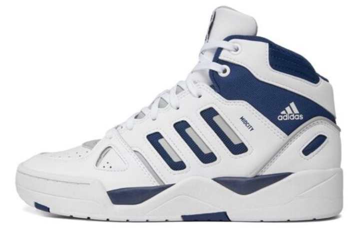 Adidas Adidas Midcity High top Skateboard Shoes Men's White Blue