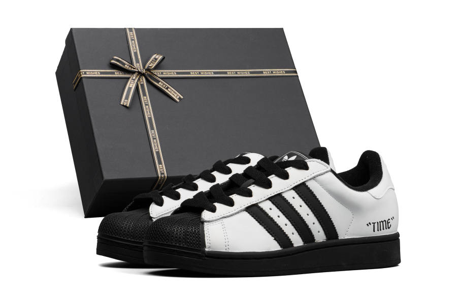 Adidas Originals Superstar 2 Cushioning Impact Resistance Low top Skateboard Shoes Unisex Black White