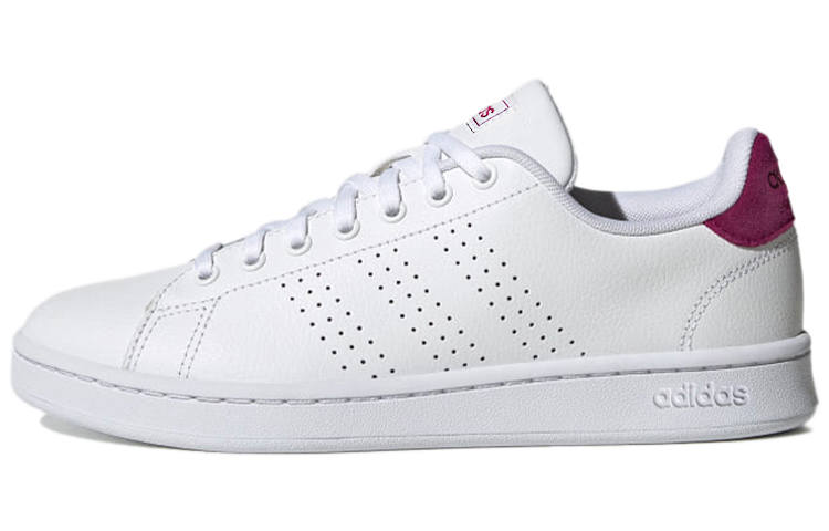 Adidas Neo ADVANTAGE Synthetic Leather Abrasion Resistant Low top Skateboard Shoes Women's White