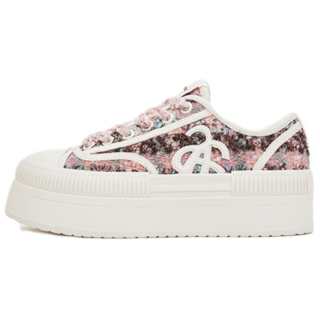 Ann Andelman Wear resistant And Lightweight Low top Skateboard Shoes Women's Light Pink