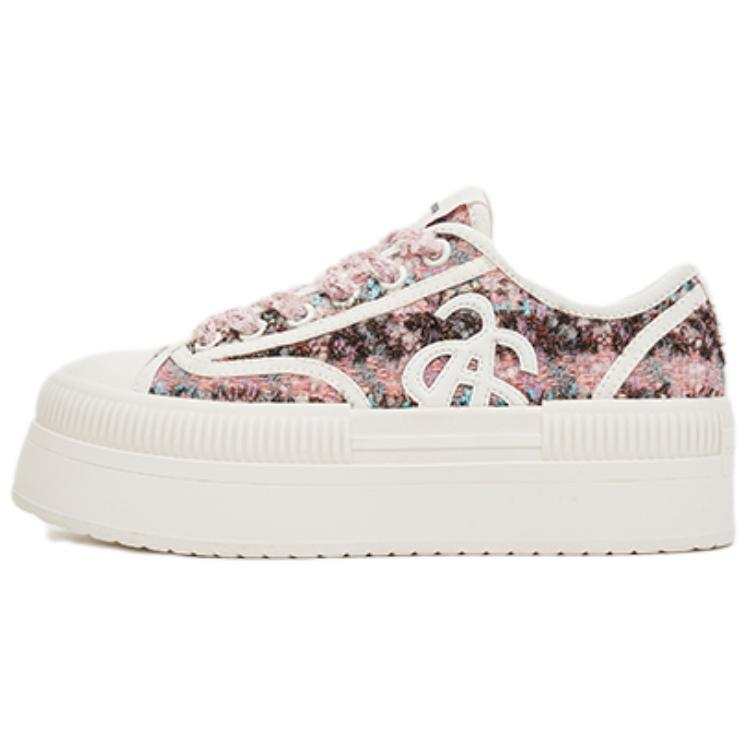 Ann Andelman Wear resistant And Lightweight Low top Skateboard Shoes Women's Light Pink