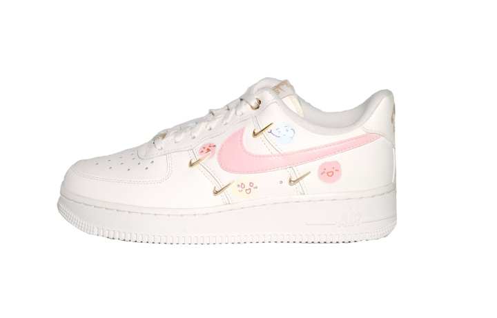Nike Nike Air Force 1 Slip Resistant Abrasion Resistant Low top Skateboard Shoes Women's White