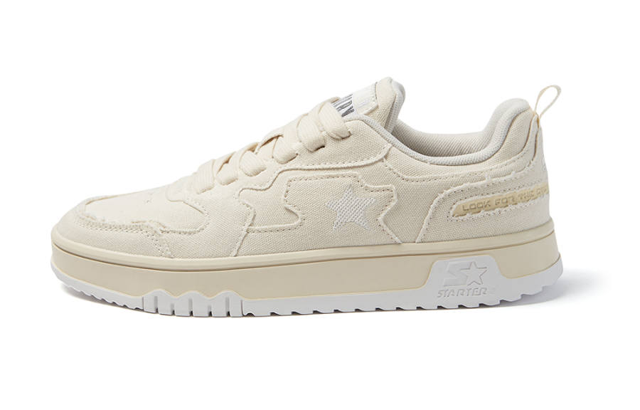 STARTER Vol Lightweight Slip Resistant Lightweight Anti Slip Low top Skateboard Shoes Unisex White