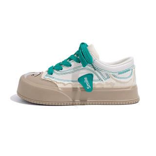DD&OO Low top Skateboard Shoes Women's Beige Green