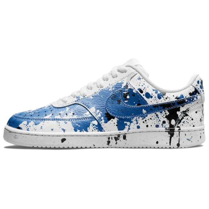 Nike Nike Court Vision 1 Seal Assault Abrasion Resistant Low top Skateboard Shoes Men's Blue White