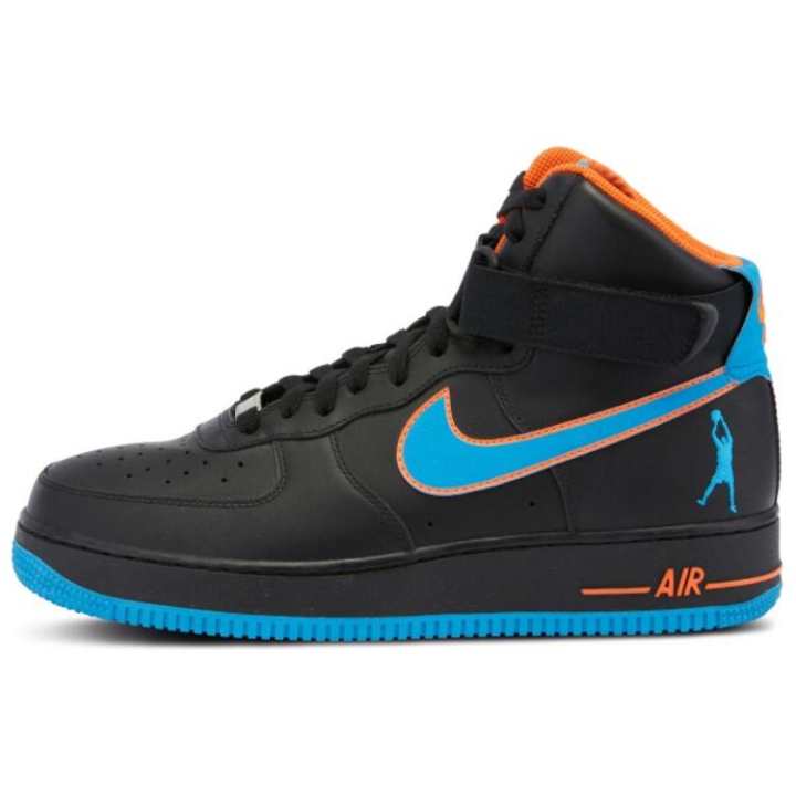 Nike Nike Air Force 1 Soft And Comfortable Slip Resistant Abrasion Resistant High top Skateboard Shoes Unisex Black