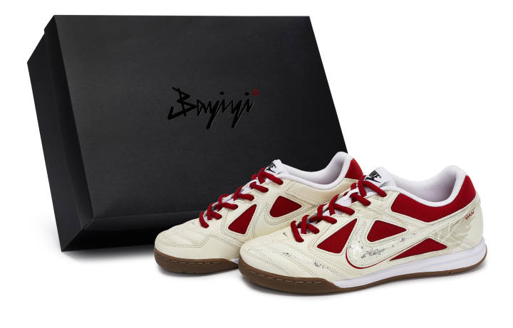 Nike Nike Gato 811 Manufacturing, Graceful And Elusive, Special Shoe Box Low top Skateboard Shoes Unisex Beige Red Silver
