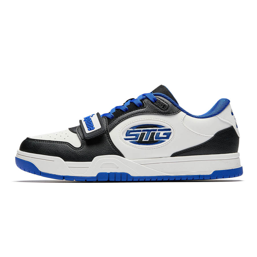 Anta STG Low top Basketball Shoes Men's Black White Blue