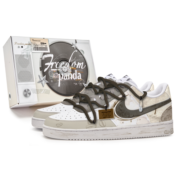 Nike Nike Court Vision 1 Slip Resistant Cushioning Low top Skateboard Shoes Men's Tan