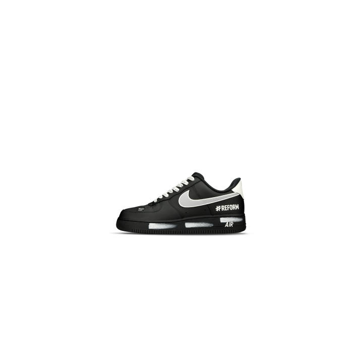 Nike Nike Air Force 1 Leather Slip Resistant Cushioning Abrasion Resistant Low top Skateboard Shoes Unisex Black White