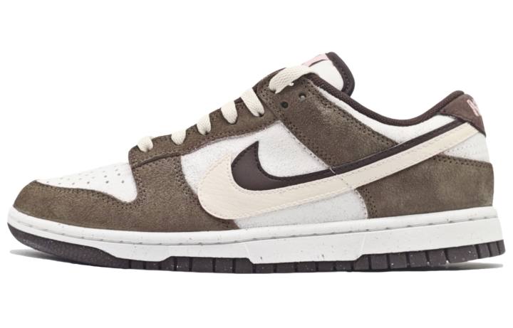 Nike Nike Dunk Mocha Chocolate Slip Resistant Abrasion Resistant Low top Skateboard Shoes Unisex White Brown