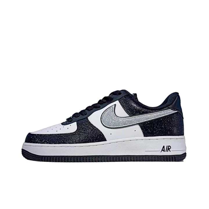 Nike Nike Air Force 1 Lightweight Anti Slip Low top Skateboard Shoes Unisex Black White