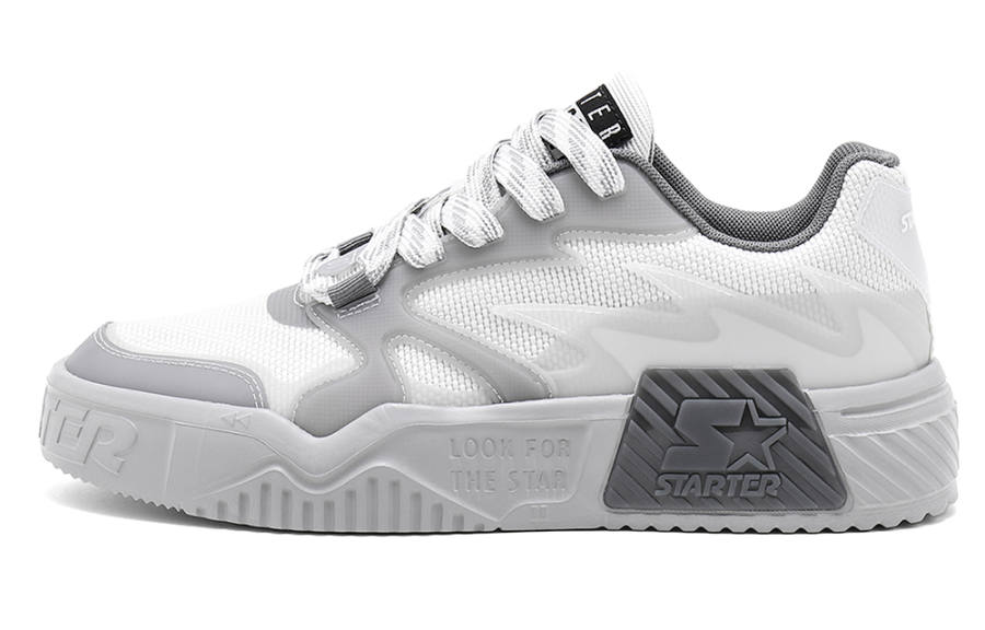 STARTER Vol Abrasion Resistant Lightweight Wear resistant And Lightweight Low top Skateboard Shoes Unisex Gray