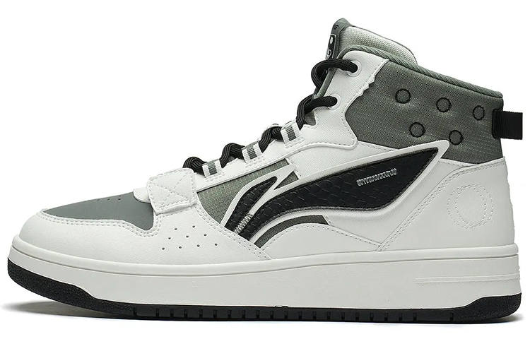 Li-Ning Li Ning Mountain Plain Textile, Synthetic Leather Slip Resistant, Abrasion Resistant, Lightweight High top