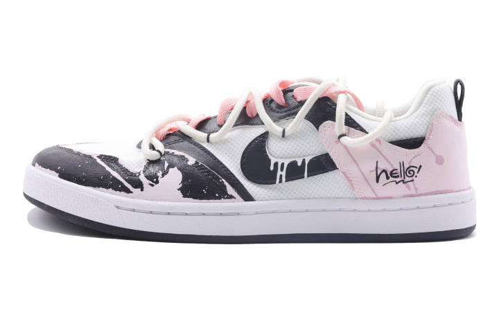 Nike Nike SB Alleyoop Lucky Star Abrasion Resistant Low top Skateboard Shoes Men's Black Pink