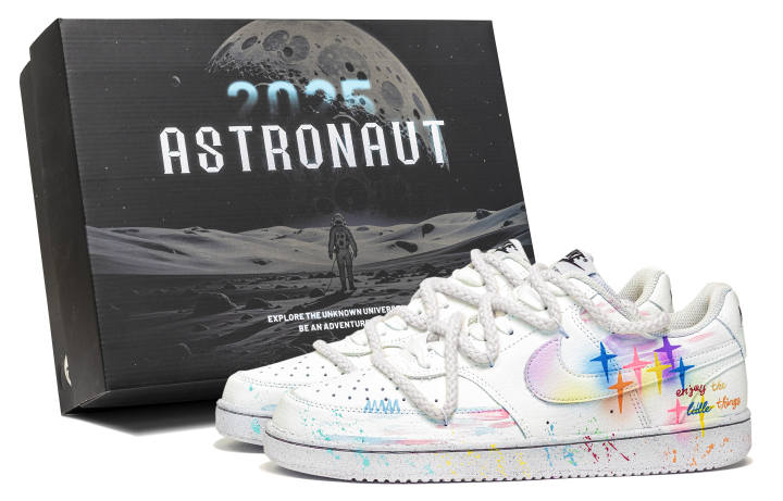 Nike Nike Court Vision 1 Great Journey West, Dopamine Dressing Stars Leather Cushioning, Wear Resistant Low top