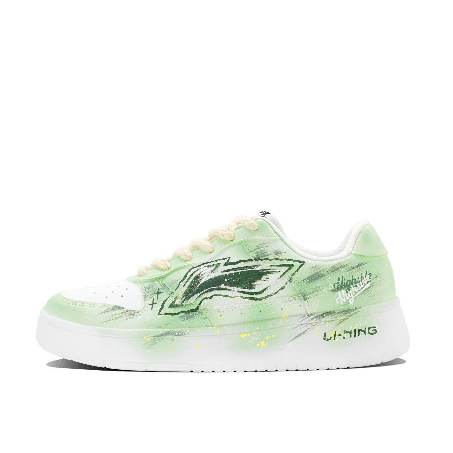 Li-Ning Li Ning Floating Boat Slip Resistant Abrasion Resistant Balance Low top Skateboard Shoes Men's Green