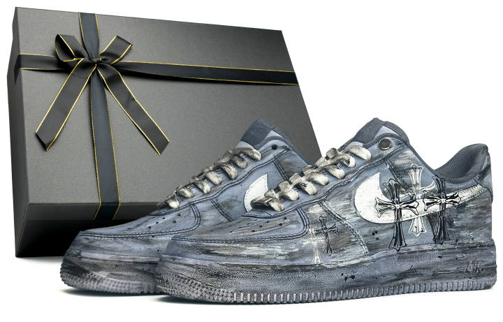 Nike Nike Air Force 1 Skateboard Shoes Unisex Low Top Gray