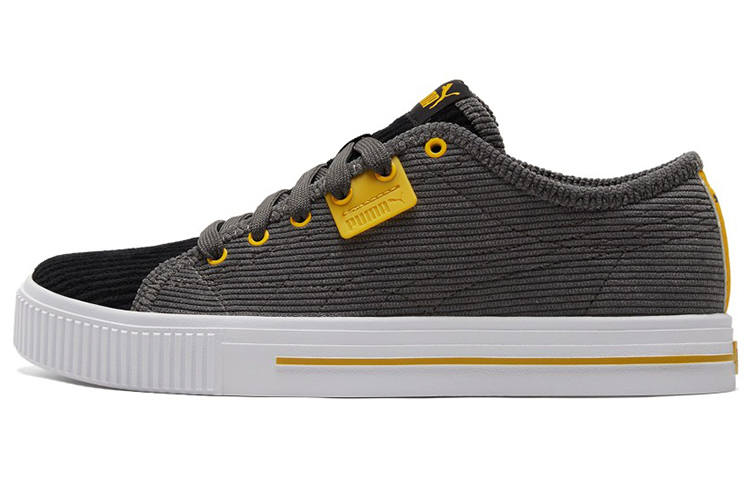 PUMA Unisex Ever Cord Sneakers Black/Gray/Yellow