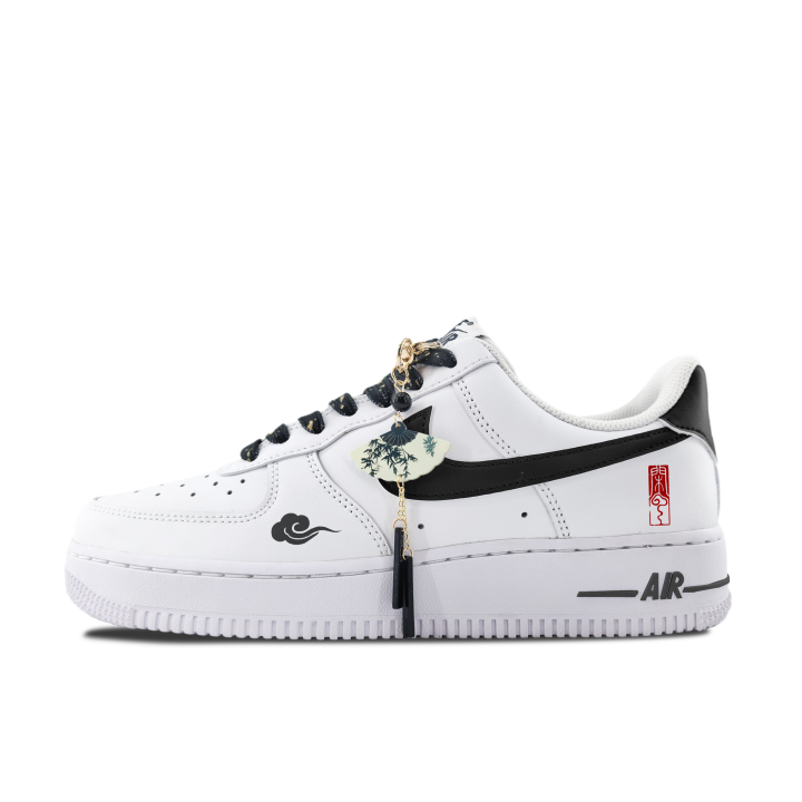Nike Nike Air Force 1 Abrasion Resistant, Lightweight, And Breathable Low top Skateboard Shoes Men's White