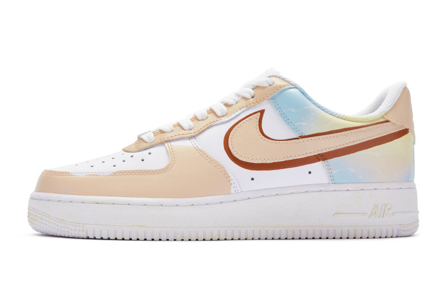 Nike Nike Air Force 1 Low 811 Manufacturing Low top Skateboard Shoes GS White Brown