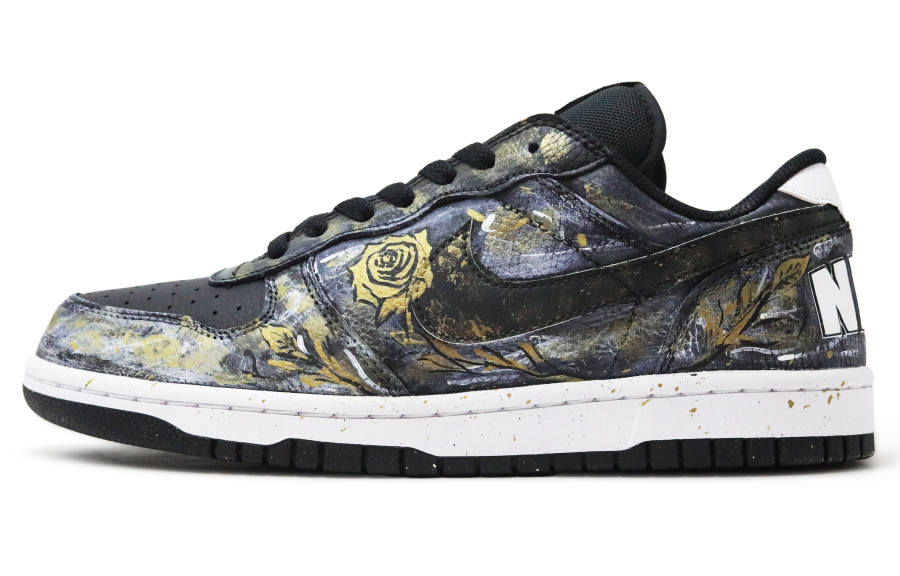 Nike Nike Big SSS Manufacturing, Gold Plated Rose Abrasion Resistant Abrasion Resistant Low top Skateboard Shoes Men's