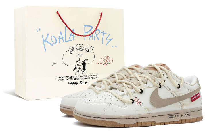 Nike Nike Dunk Low top Skateboard Shoes Unisex Beige